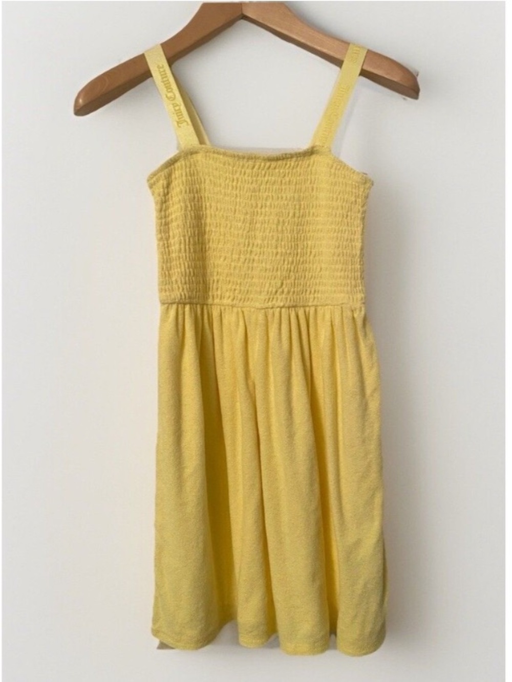 NWT Juicy Couture Yellow Terry Sundress Size Large girls
